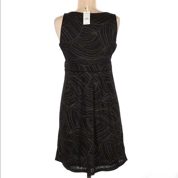 NWT Express Black and Gold Casual Dress, size Medium - Picture 2 of 4